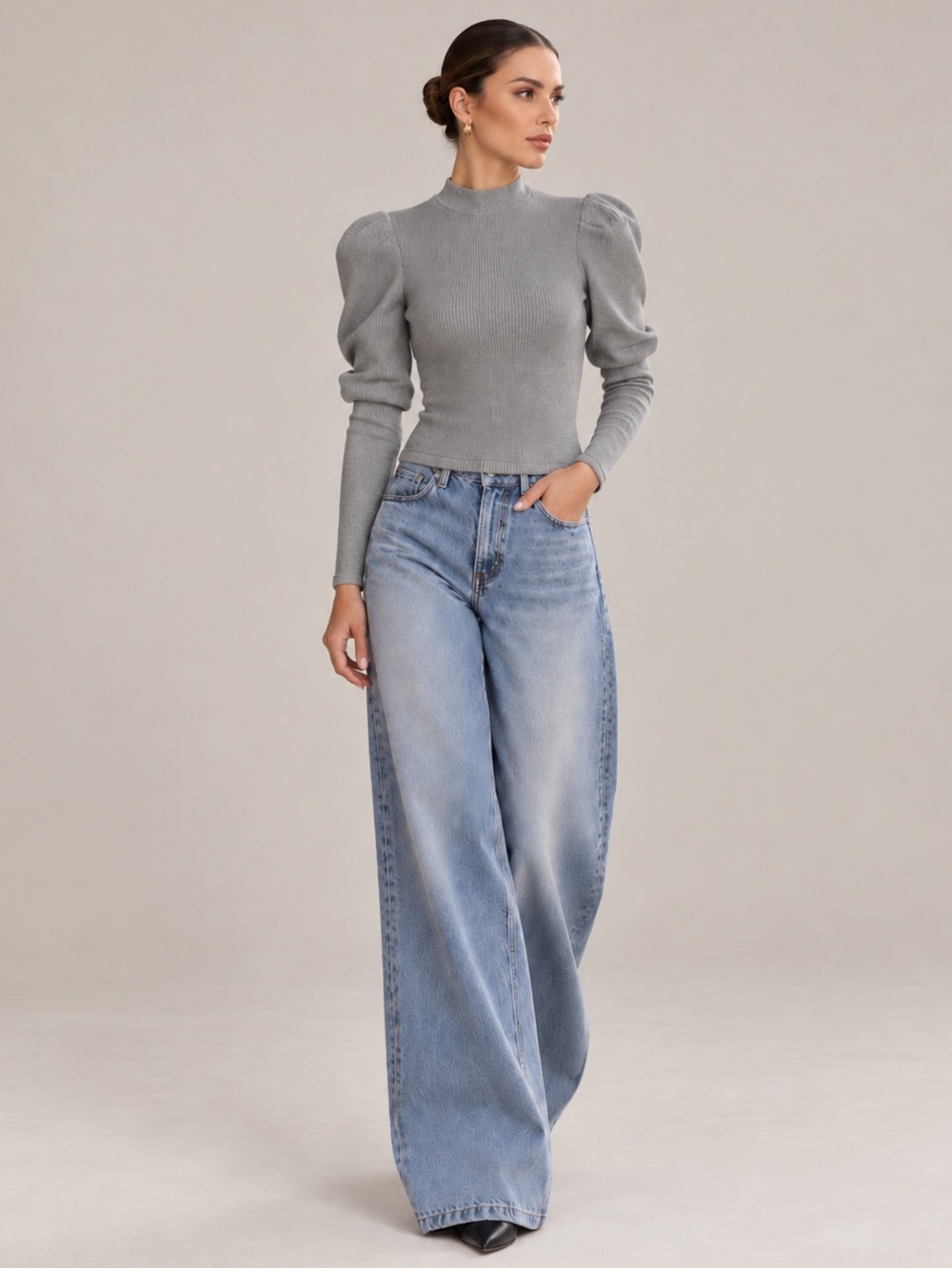 Jonathan Simkhai Mika Puff -Sleeve Sweater